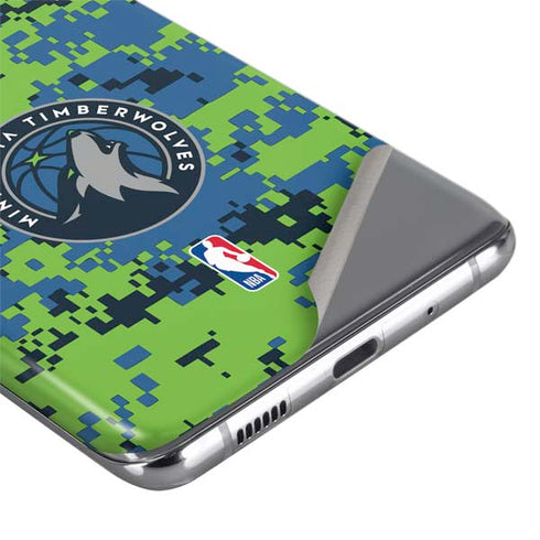 NBA Minnesota Timberwolves Digi Camo Galaxy S20 Ultra 5G Skin